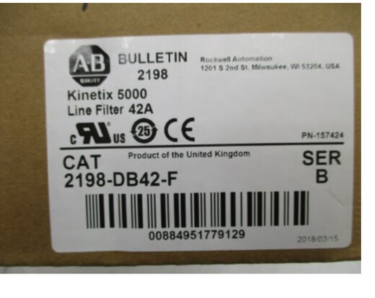 2198-DB42-F Kinetix 5500 3-phase EMC Line Filter, 42A - KINETIX