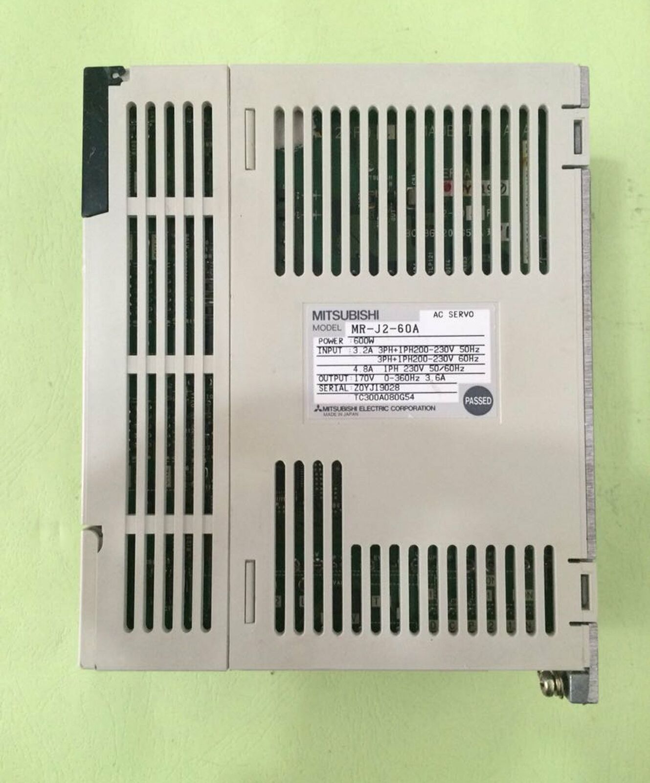 Used Mitsubishi MR-J2-60A AC SERVO – Tested in Good Condition - MITSUBISHI