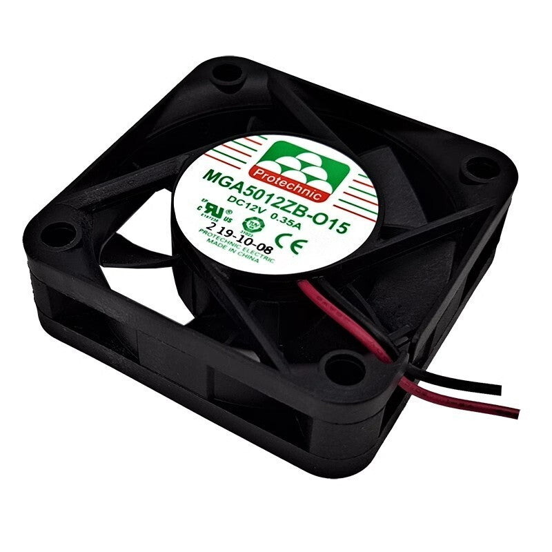 Protechnic MGA5012ZB-O15 DC12V 0.35A 5015 2-Wire DC Cooling Fan