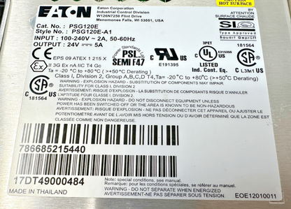 used Eaton PSG120E Power Supply - EATON