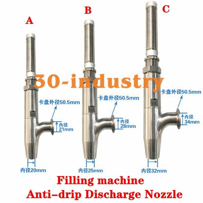 304 Anti-drip Liquid Paste Filling Nozzle for Efficient Dispensing - FILLING SOLUTIONS CO.