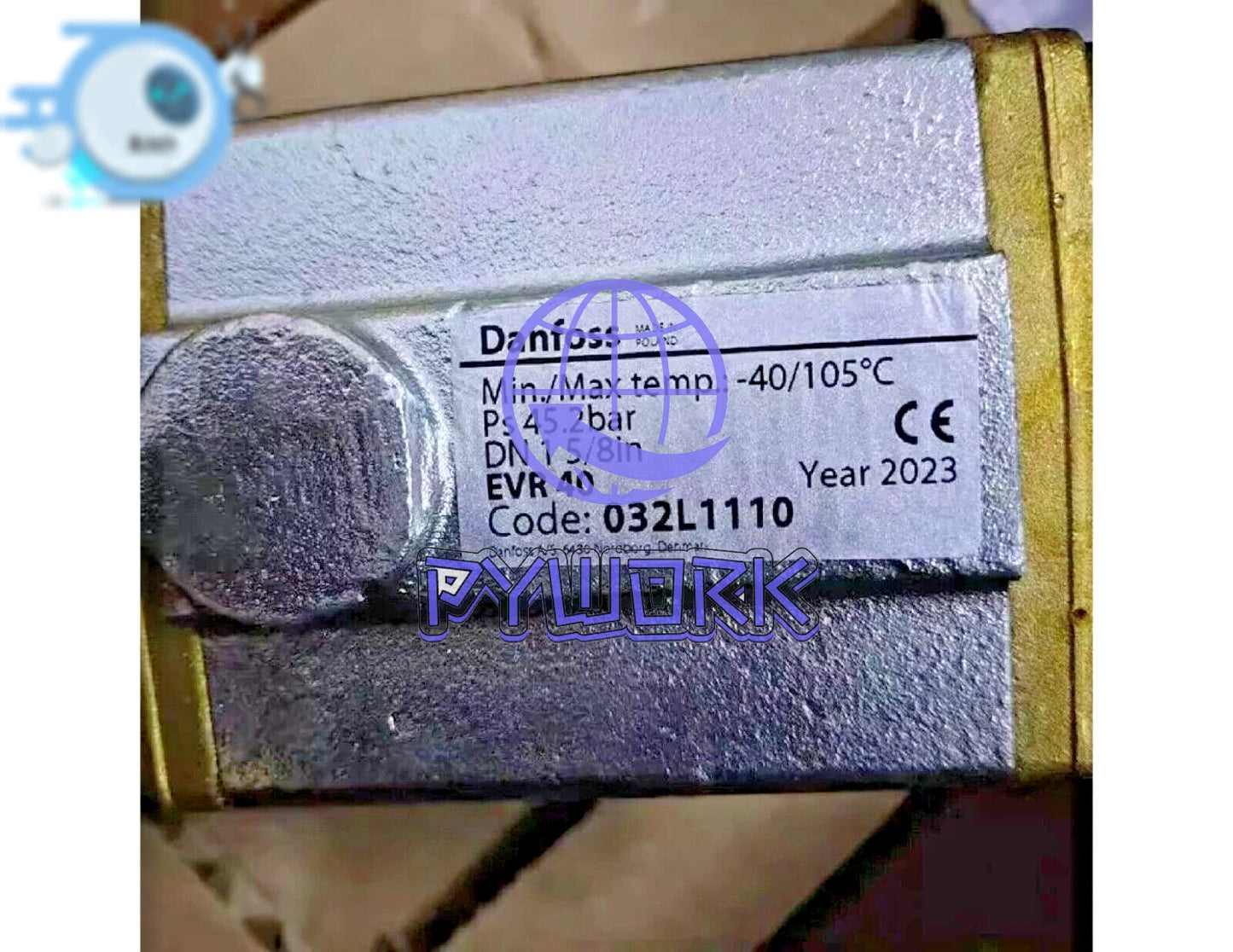 1PC- Danfoss 032L1110 Solenoid valve, EVR 40, Solder, ODF, 1 5/8 in- ~