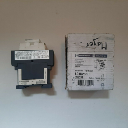 new Telemecanique 3 Pole 24vdc Contactor Lc1d25 BD - TELEMECANIQUE