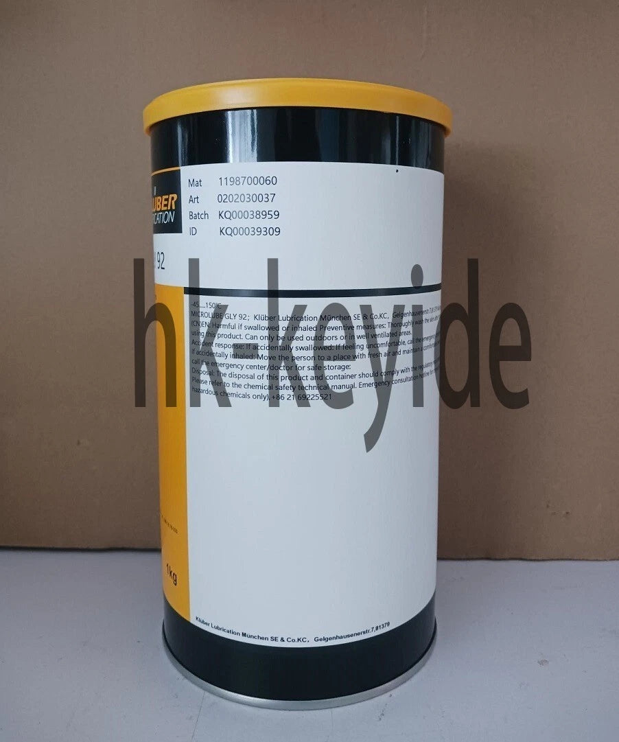 KLUBER Lubrication Microlube GLY 92 Grease 1Kg (2.2LB) free ship