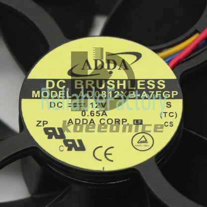 1PCS ADDA AD0812XB-A7FGP 0.65A 8025 Chassis 4-wire pwm Cooling Fan
