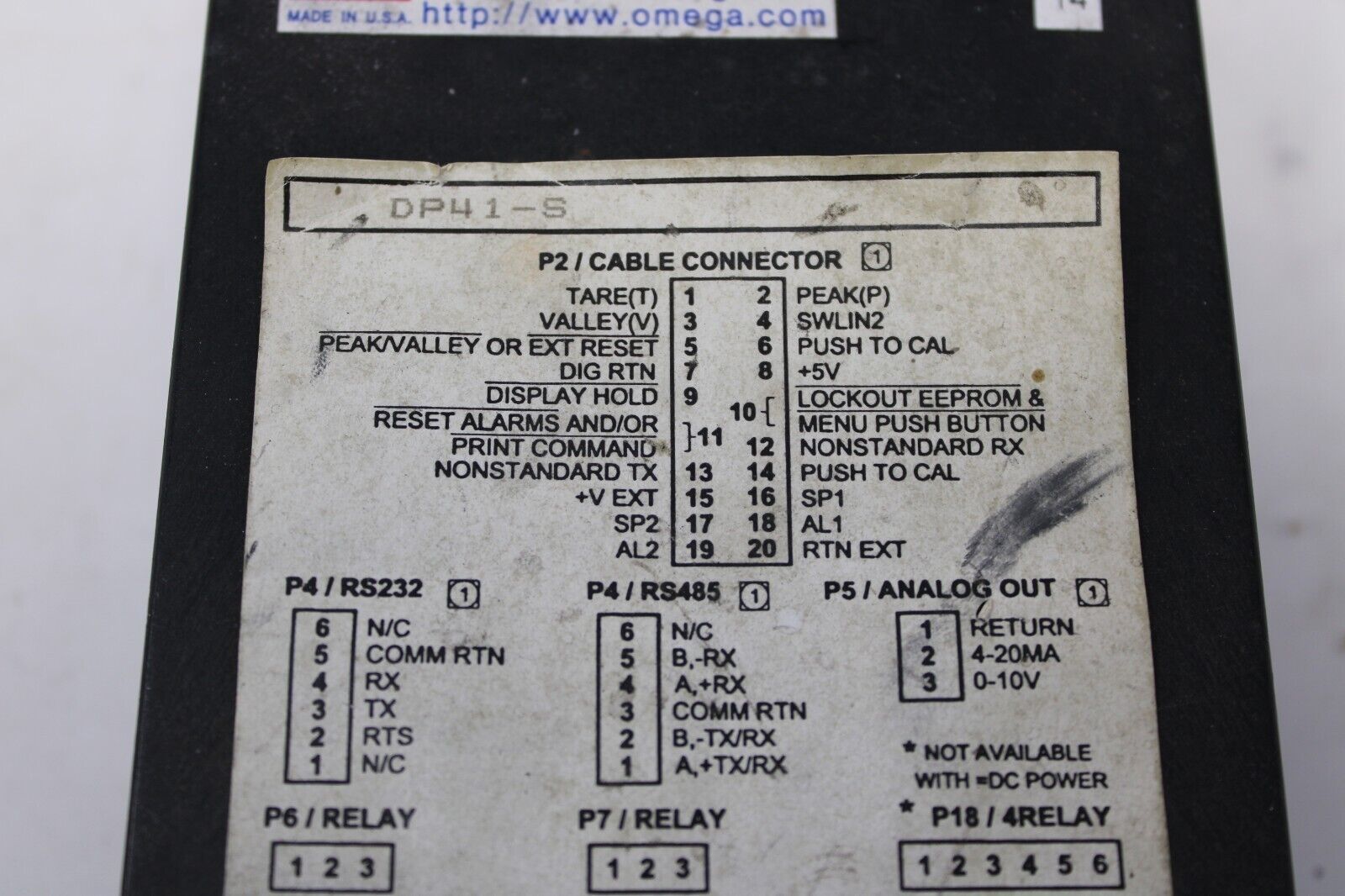 used Omega DP41-S Temperature Controller - OMEGA