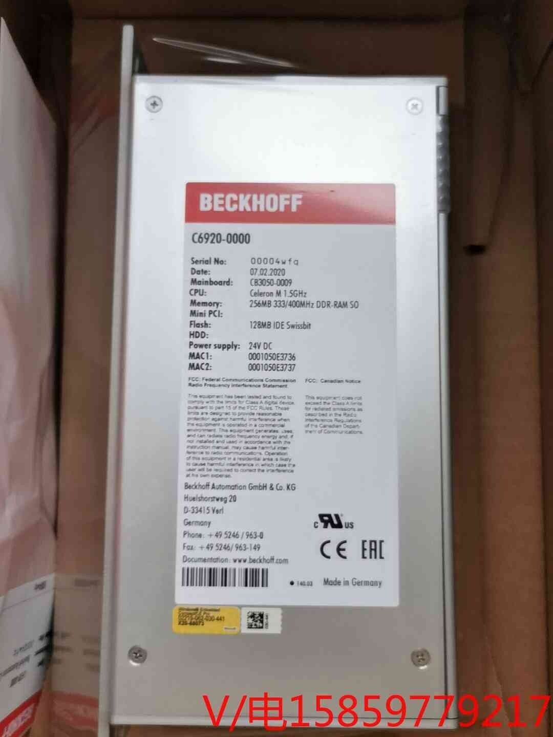 New Beckhoff C6920-0000 C69200000 PLC Module | C69200000 | Beckhoff C6920 PLC Module | C6920 PLC Module | C69200000 PLC Module - BECKHOFF