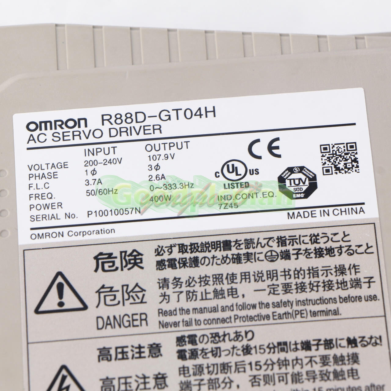 1PC OMRON Servo Drive R88D-GT04H
