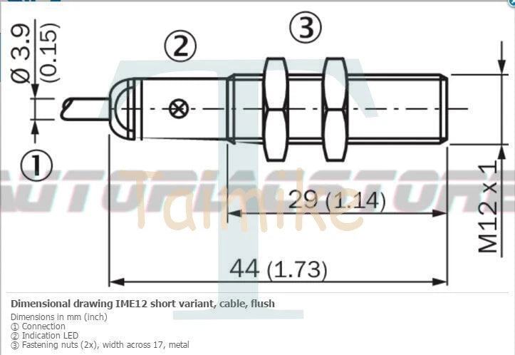 SICK IME12-04BPSZW2K Inductive proximity sensors ,PNP, 1PCS