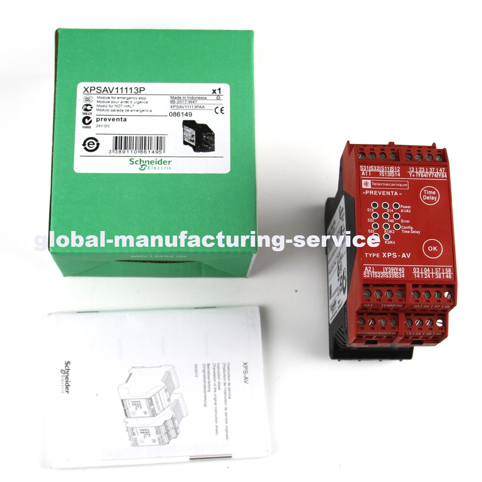 Safety Relay XPSAV11113P - SCHNEIDER