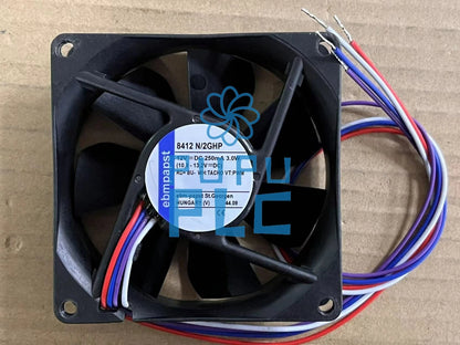 For Papst 8412N/2GHP 8412 N/2GHP 12VDC 80mm 25mm Fan~