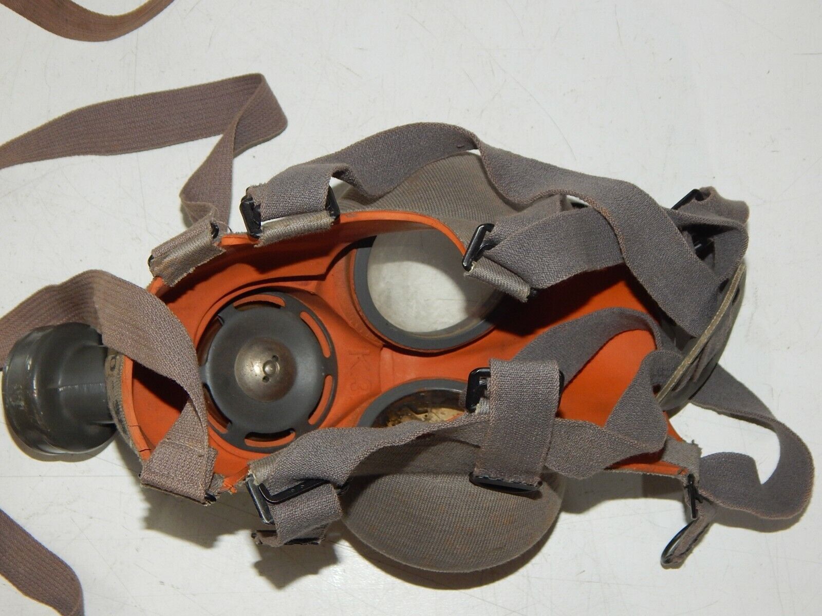 used  KUDRNAC gas mask KM-1a 1938 WW2 WWII koeed