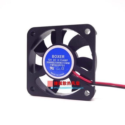 new BOXER YM1205PFS1 12V 0.13A 50MM×50MM×10MM DC cooling fan