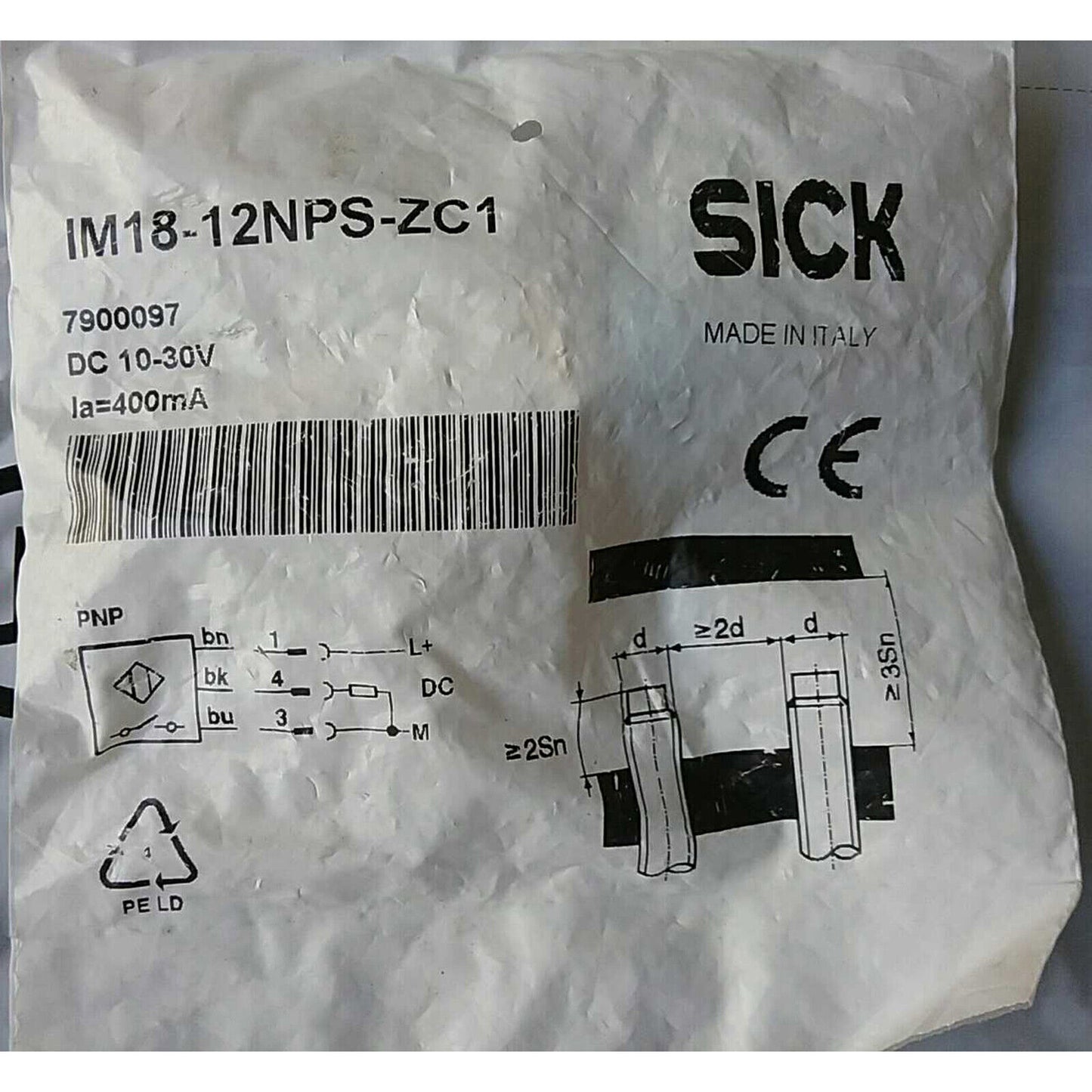 ONE SICK IM18-12NPS-ZC1 Photoelectric Switch - SICK