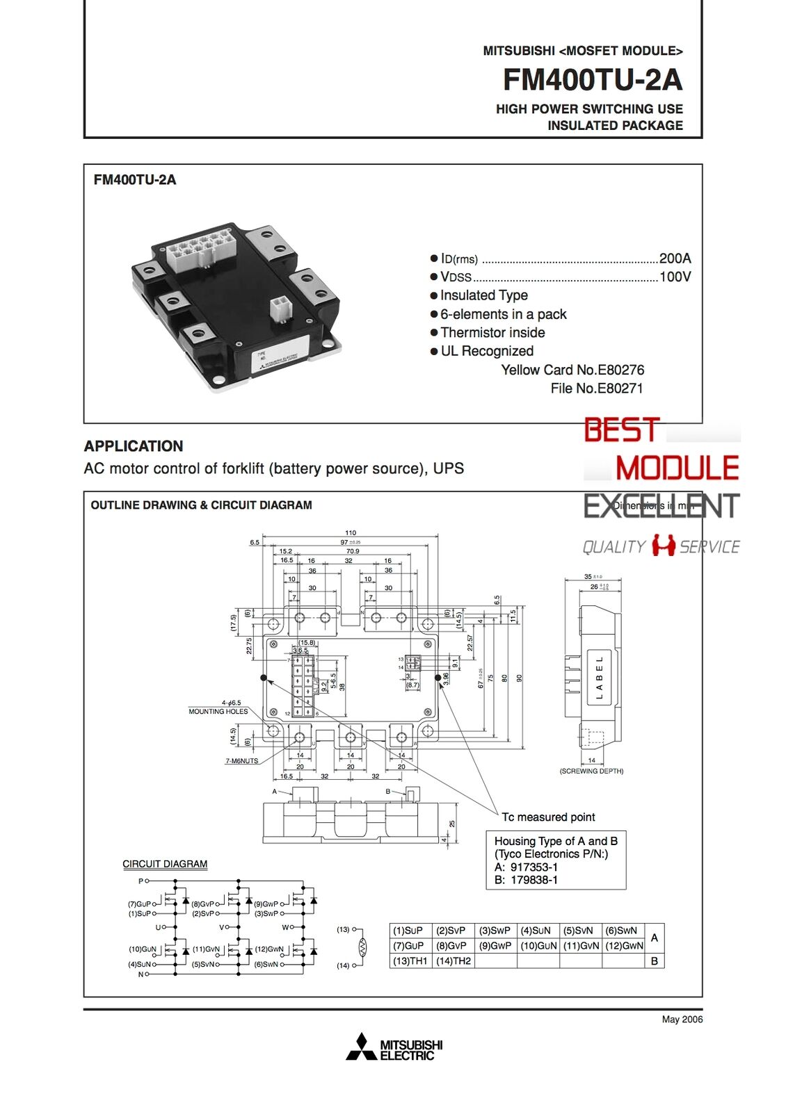 new 1PCS MITSUBISHI FM400TU-2A power supply module Quality Assurance - MITSUBISHI