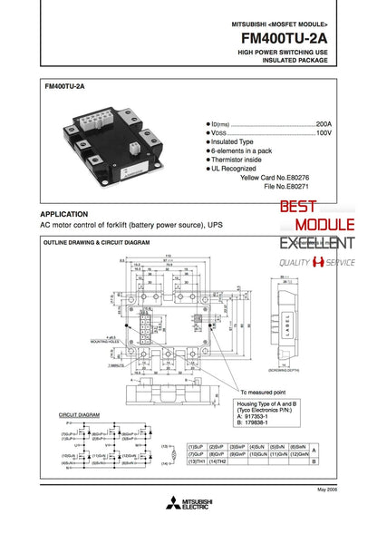 new 1PCS MITSUBISHI FM400TU-2A power supply module Quality Assurance - MITSUBISHI