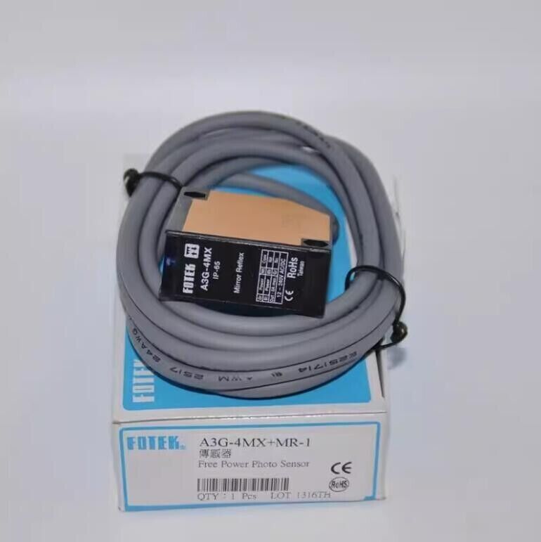 1PC  Fotek A3G-4MX A3G-4MX+MR-1 Photo Sensor In Box  Free Ship