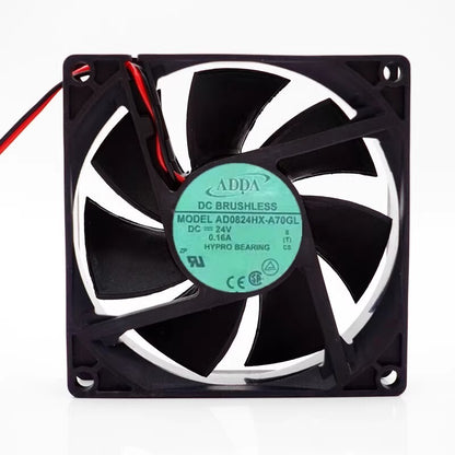 ADDA AD0824HX-A70GL 8025 DC24V 0.16A 8CM 2-Wire Inverter Cooling Fan