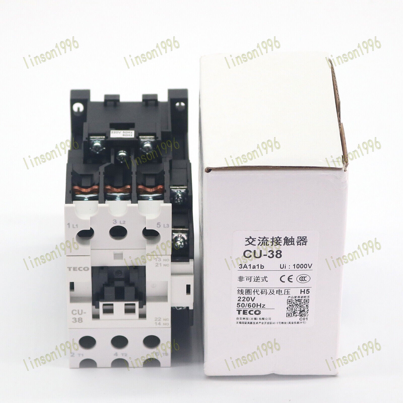 new 1PC  TECO CU-38 220VAC Magnetic contactor fast ship TECO