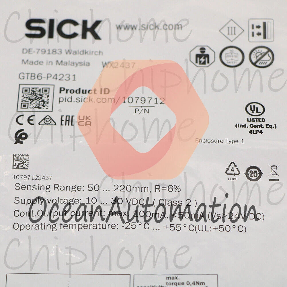 1PCS Sick GTB6-P4231 Photoelectric Switch