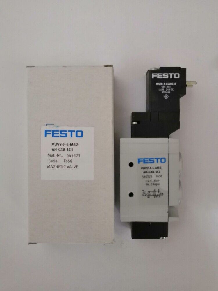 1 PC FESTO Solenoid valve VUVY-F-L-M52-AH-G18-1C1 545323 - FESTO