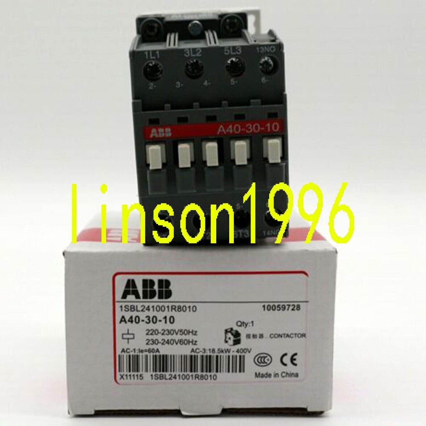 ABB A40-30-10 AC Contactor 220VAC - ABB