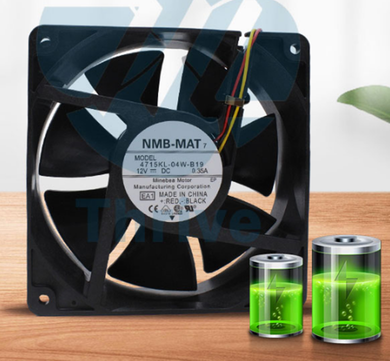 new NMB 4715KL-04W-B19 12038 12V 0.35A 12cm Chassis Power Supply Double Ball Fan - NMB