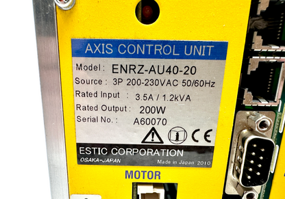 used Estic ENRZ-AU40-20 Axis Control Unit - ESTIC