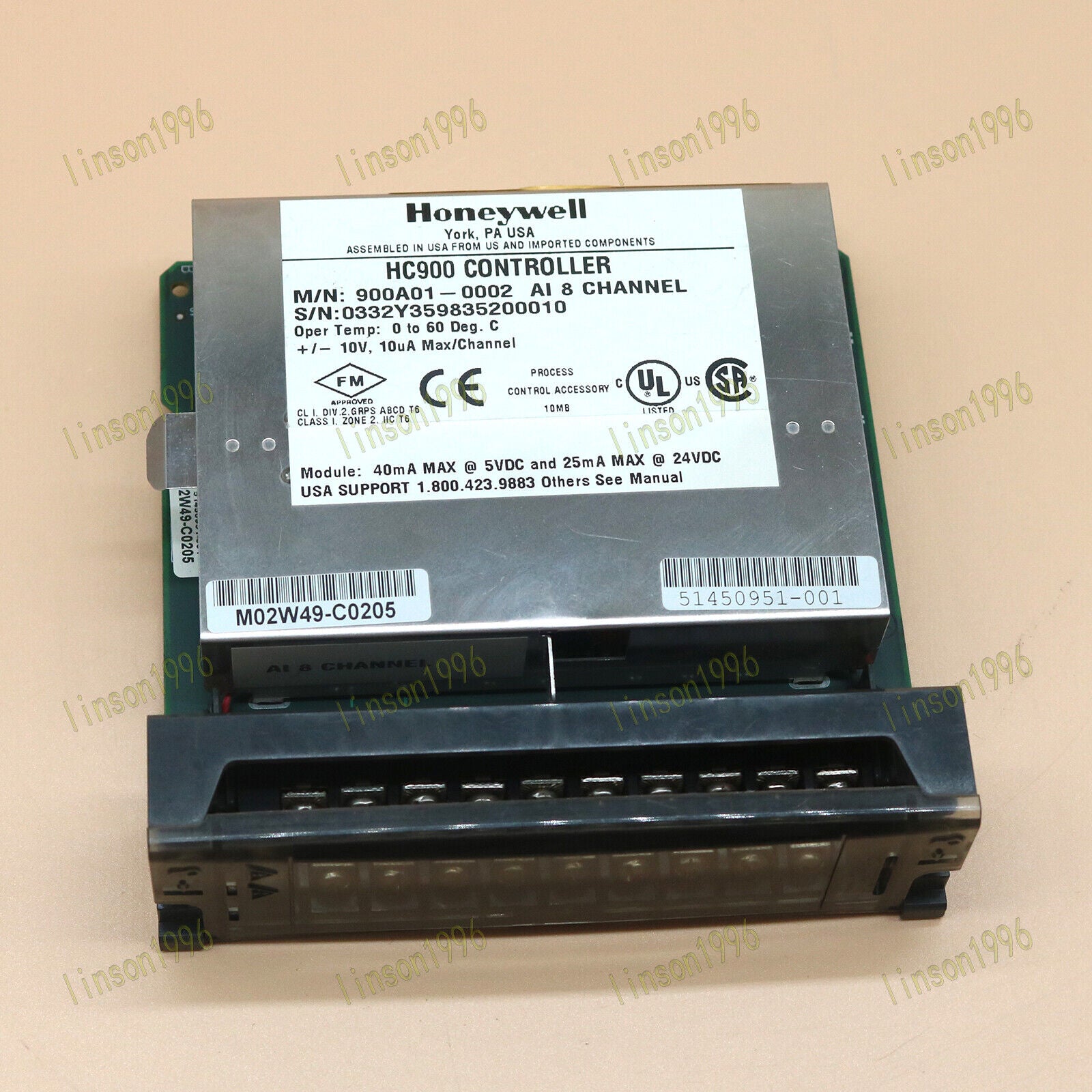 used 1PC  HC900 DCS 900A01-0002 Honeywell PLC 900A010002 spot stocks Honeywell