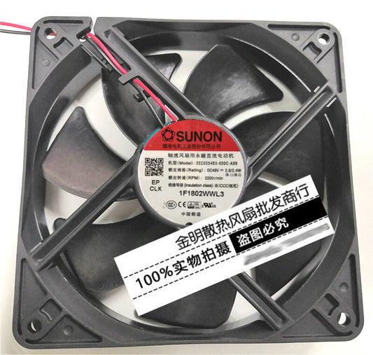 SUNON EEC0254B3-000C-A99 48V 12CM inverter equipment cooling fan