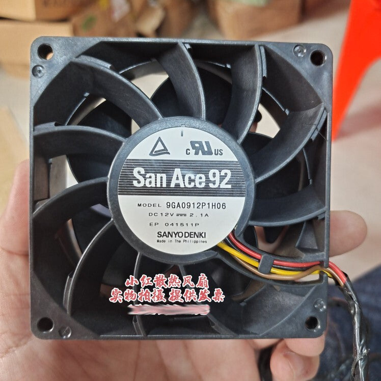 Sanyo 9GA0912P1H06 12V 2.1A 9038 9CM PWM violent cooling fan