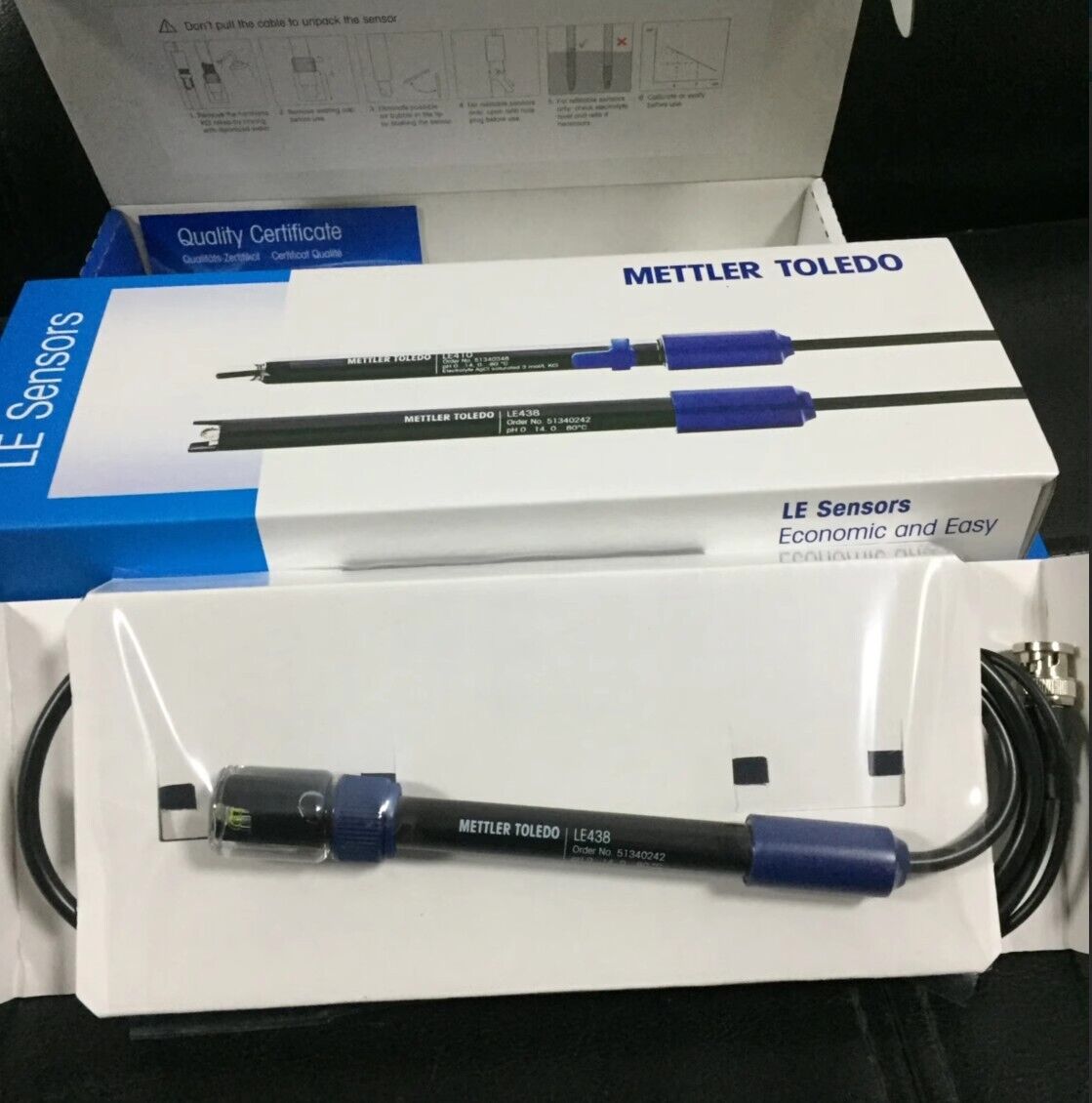 new  METTLER TOLEDO LE438 Electrode PH Meter Composite Electrode PH Meter Probe/