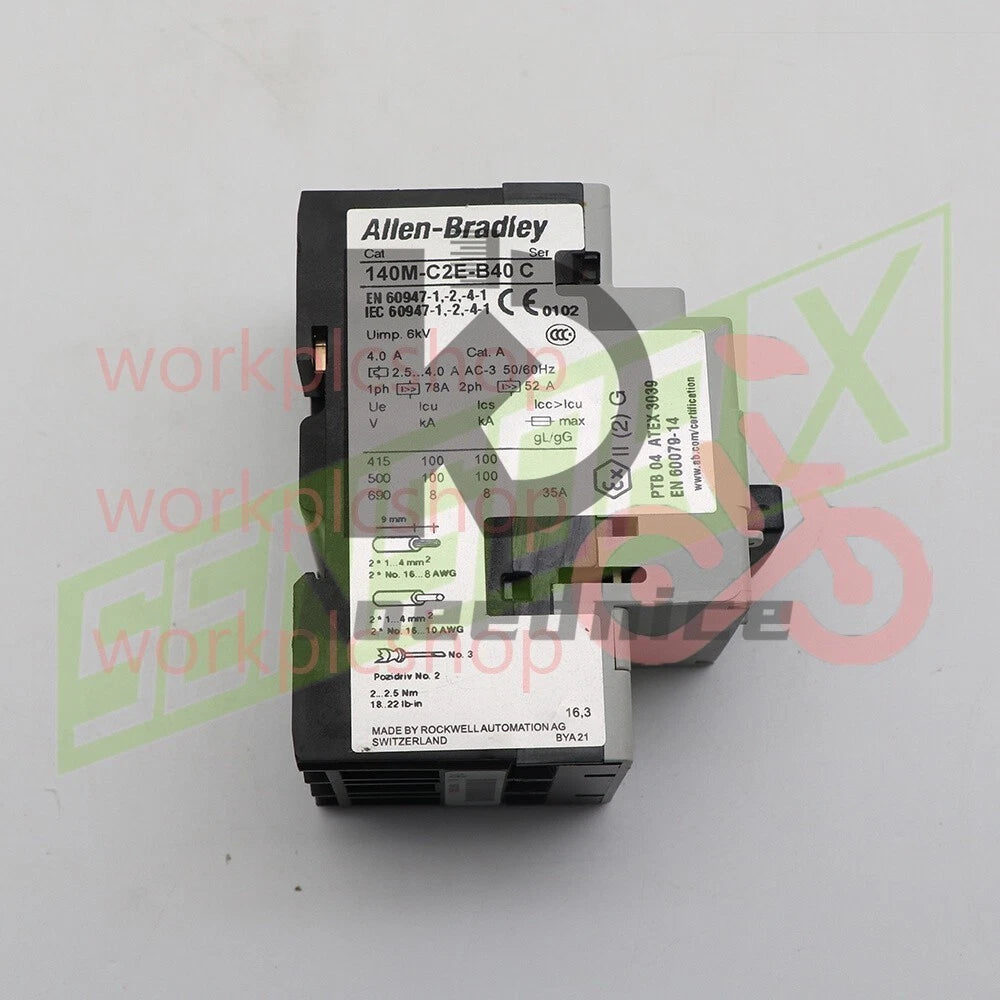 1PCS Allen-Bradley 140M-C2E-B40 Protector / Circuit Breaker 2.5 - 4.0A