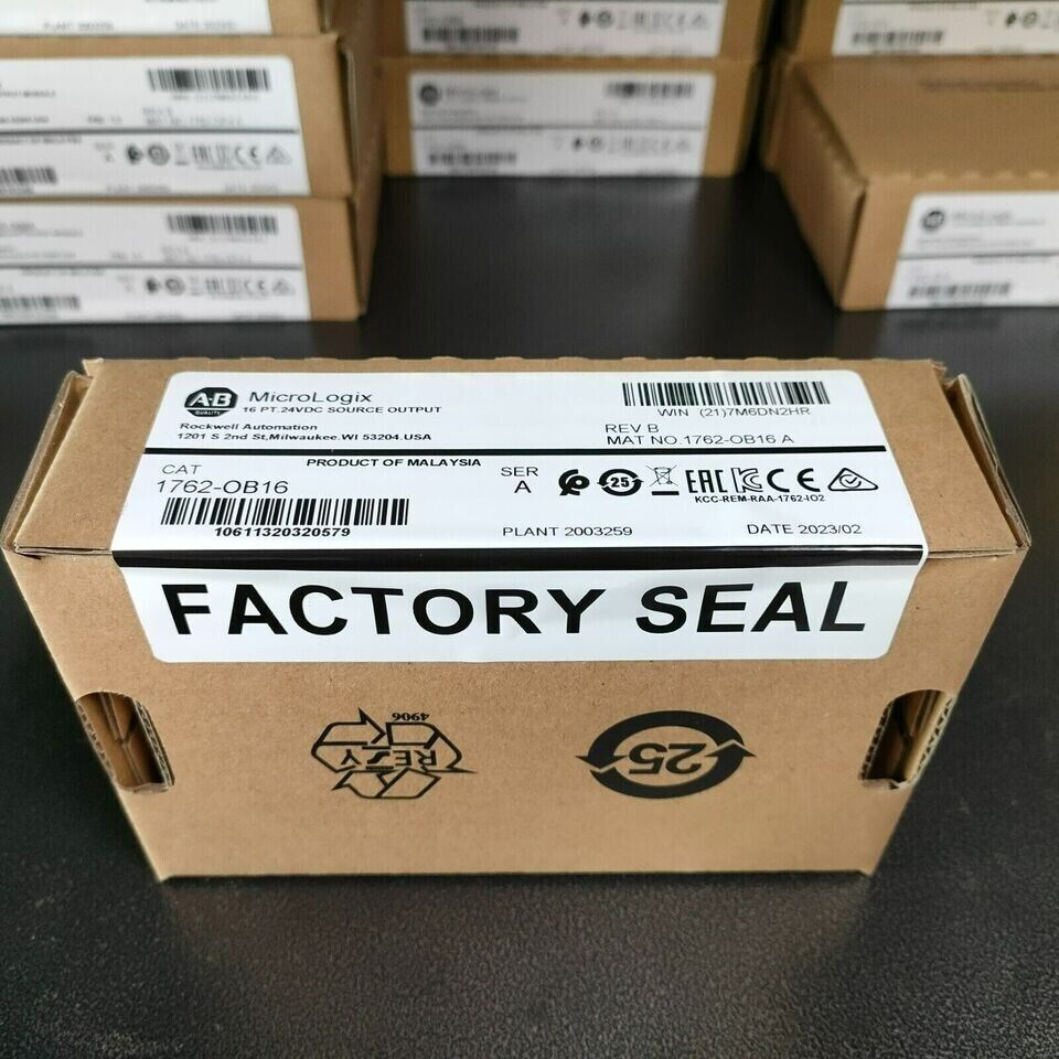 New Factory Sealed AB 1762-OB16 MicroLogix 16 Pt 24VDC Source Output Module - MICROLOGIX