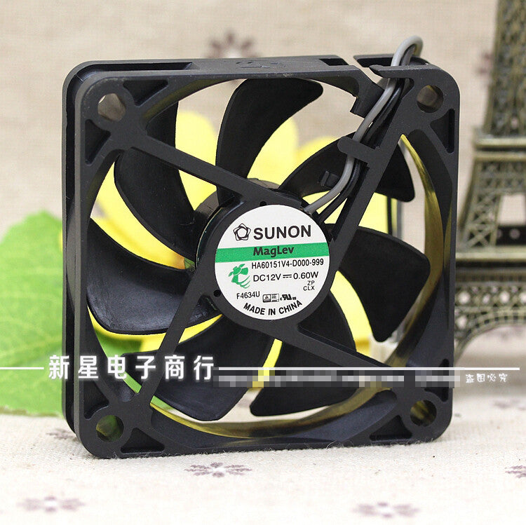 1pcs SUNON HA60151V4-D000-999 6015 12V 0.60W 60mm fan 2pin