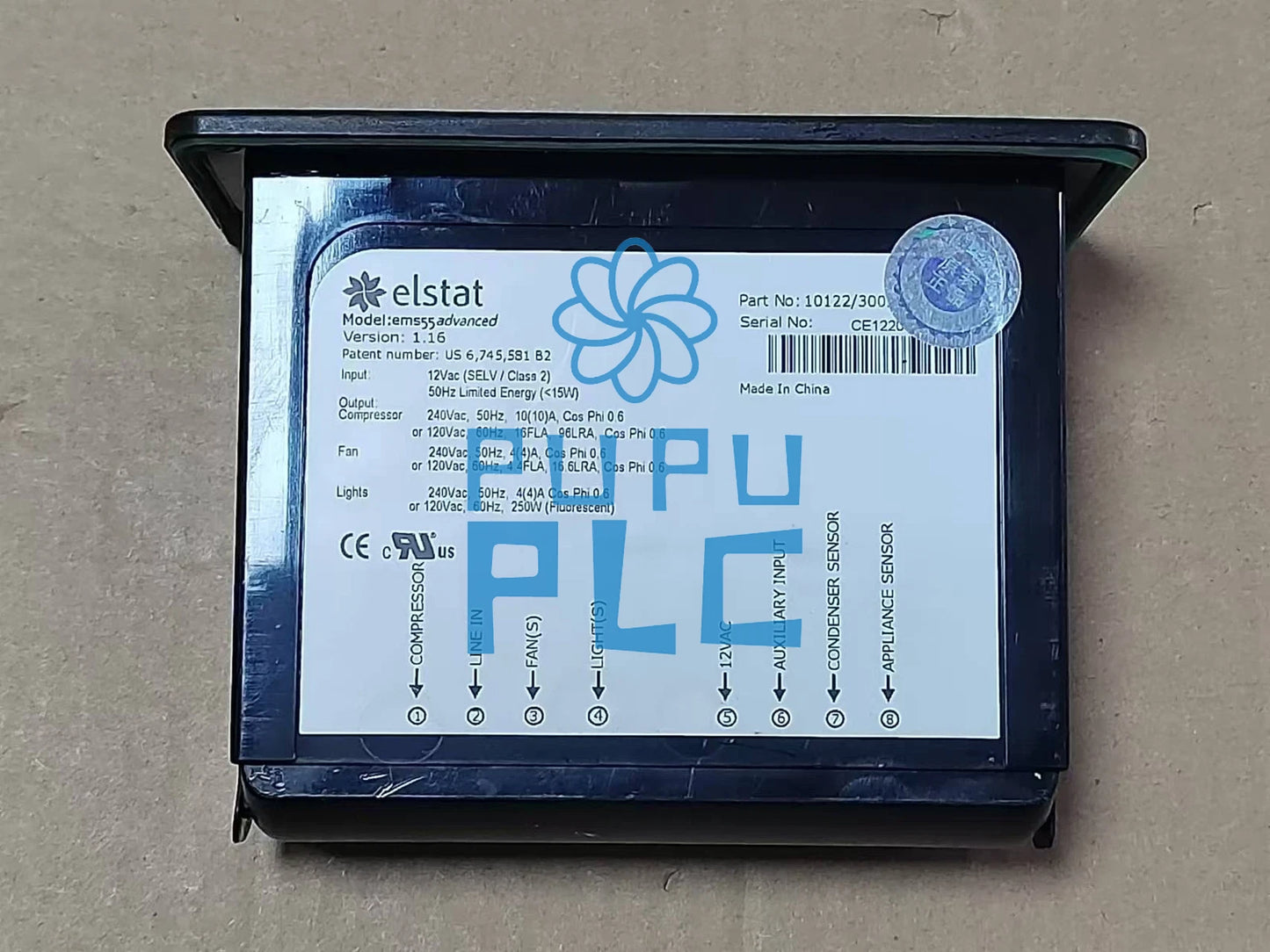 Elstat EMS55 Refrigerator Thermostatic Temperature Controller Part 10122-3001~