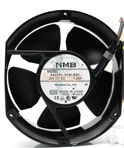 NMB 5920PL-05W-B60 17251 24V 1.25A heat dissipation fan 2 cables (1PCS)