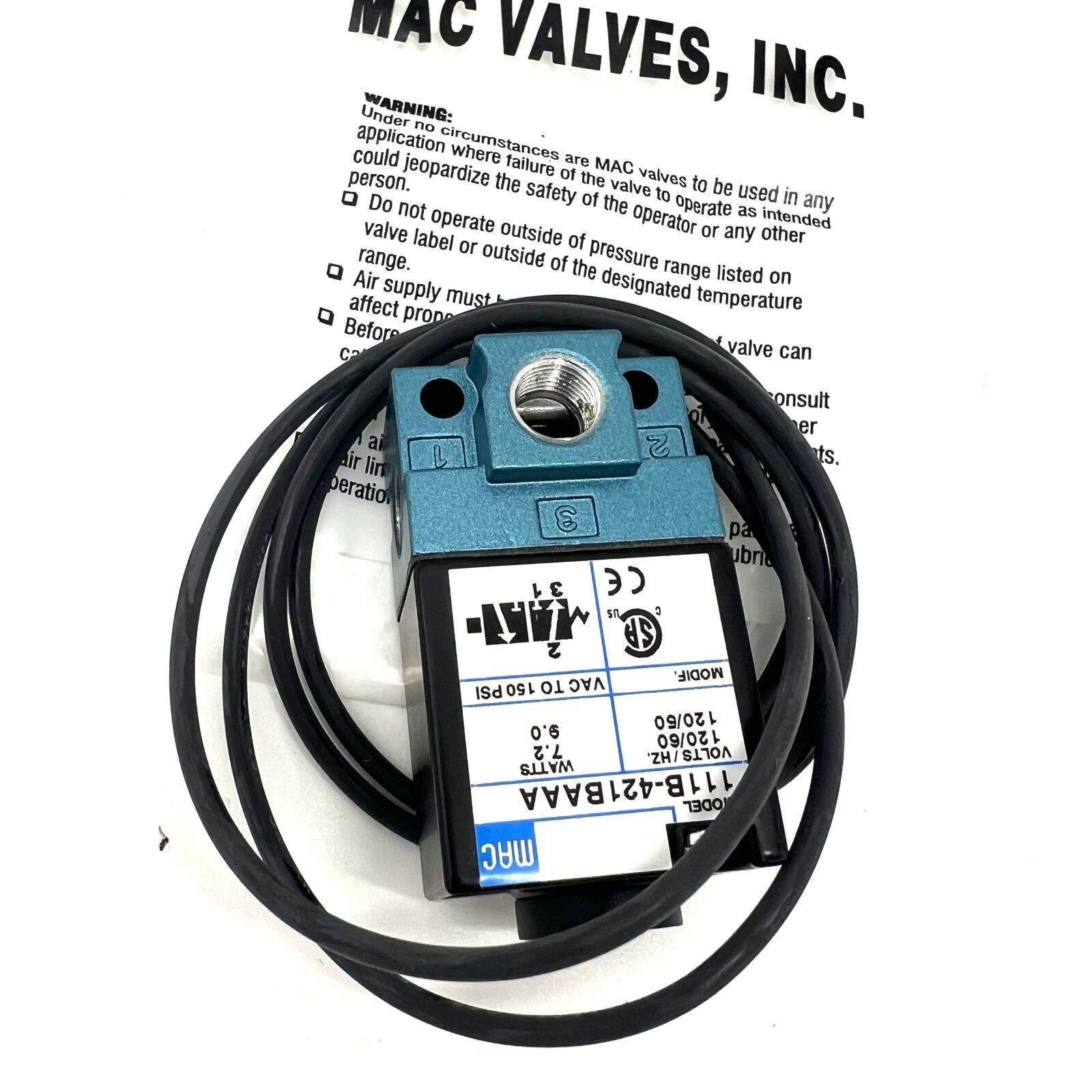 new 1PCS FOR MAC 111B-421BAAA Solenoid Valve - MAC