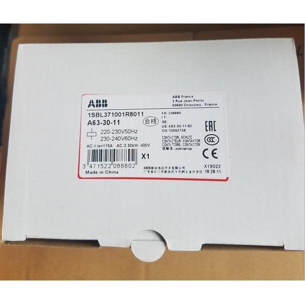 ABB A63-30-11 Contactor 220Vac - ABB