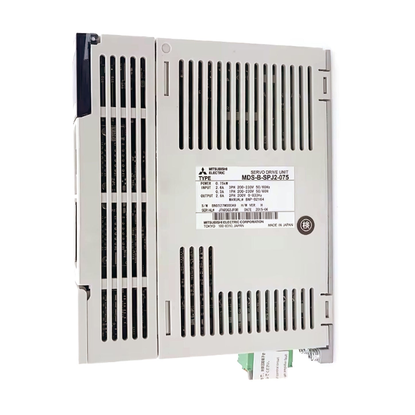 Mitsubishi MDS-B-SPJ2-075 Servo Drive 0.75KW 2.6AMP 200-230VAC - MITSUBISHI