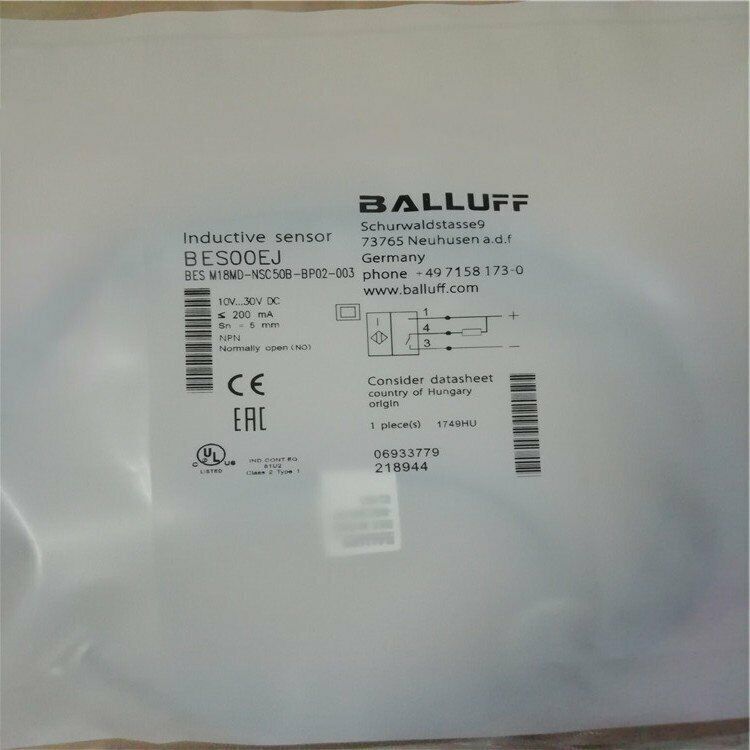 BALLUFF SENSOR M18MD-NSC50B-BP02-003 - BALLUFF