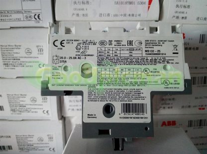 1PC ABB MS132-25 20-25A Manual Motor Starter