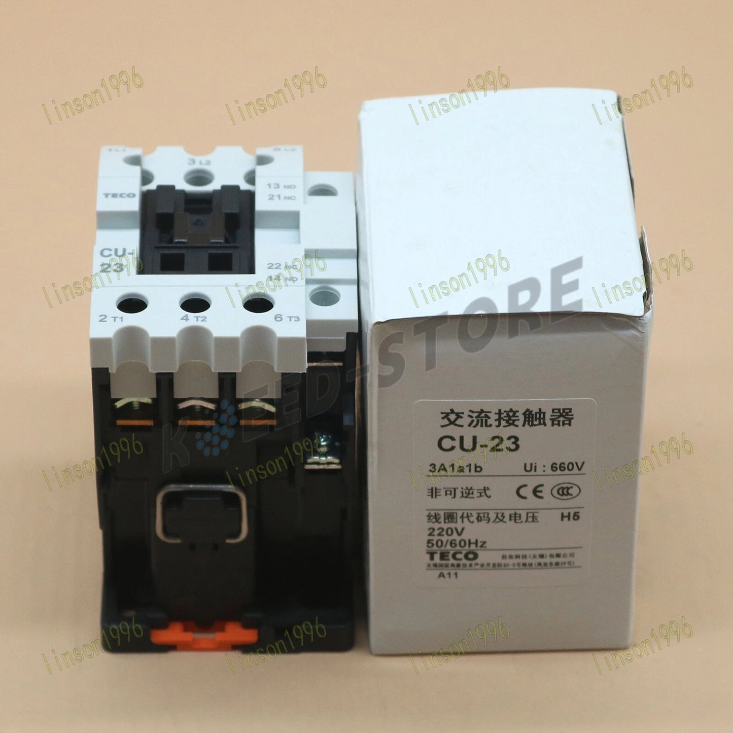 TECO CU-23 CU23 220VAC AC Contactor FREE SHIPPING