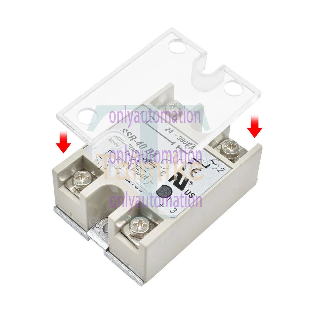 25A/40A/60A SSR-25DA/40DA/60DA Fotek Solid State Relay Module Alloy Heat Sink N!