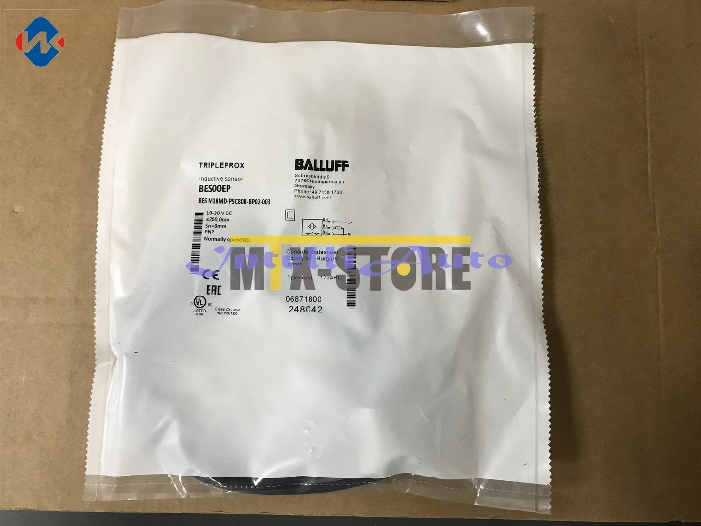 1PCS BALLUFF BES M18MD-PSC80B-BP02-003 Sensor&Proximity Switch