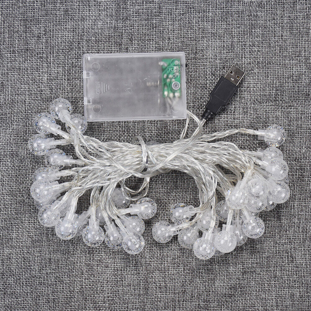 6 meters 40 LED USB Crystal Ball String Lights Garden Party Holiday House Decor