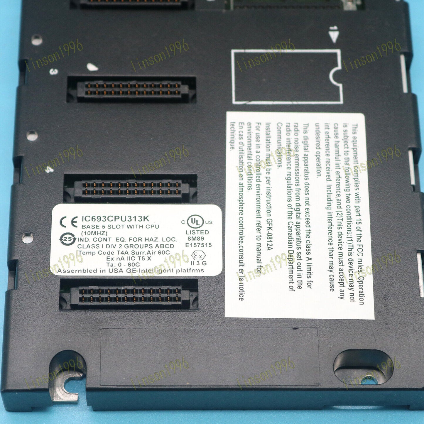 used One IC693CPU313K for GE FANUC BASE 5 Slot - GE FANUC