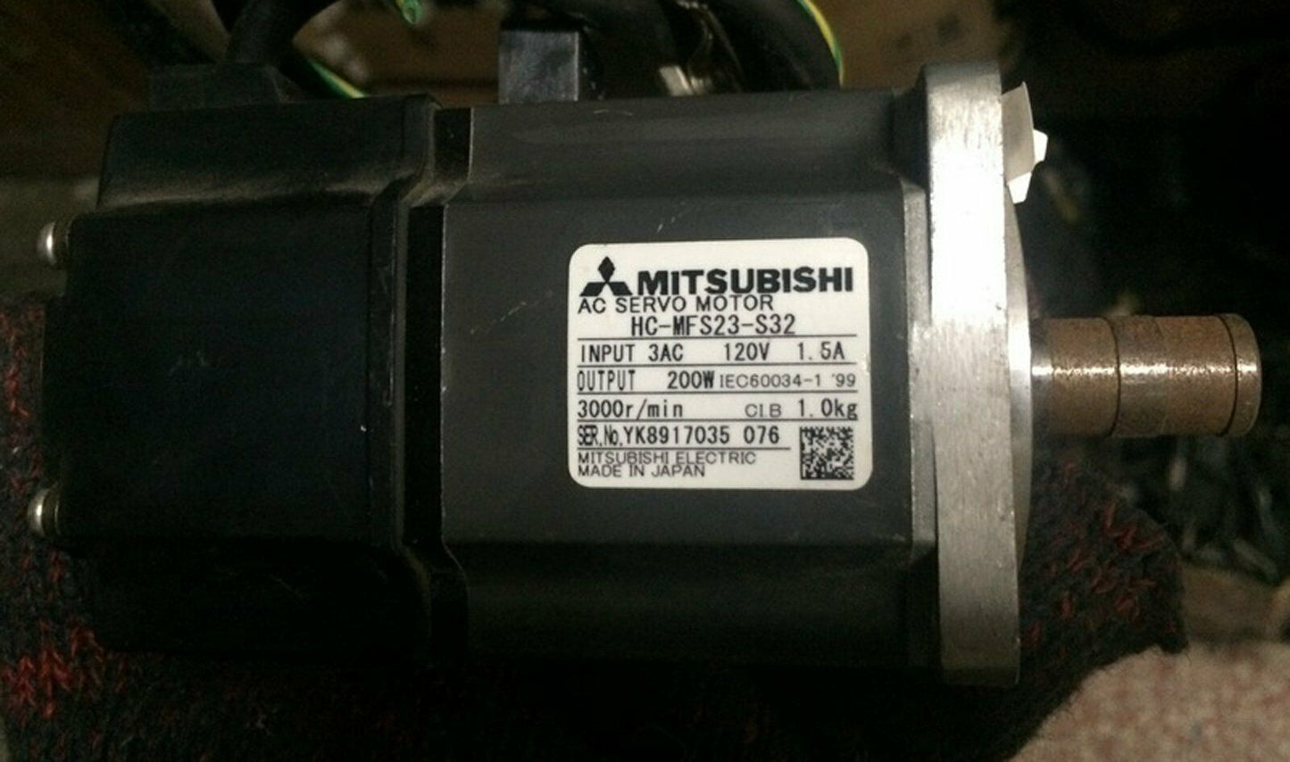 Mitsubishi servo motor HC-MFS23-S32 tested in good condition - MITSUBISHI