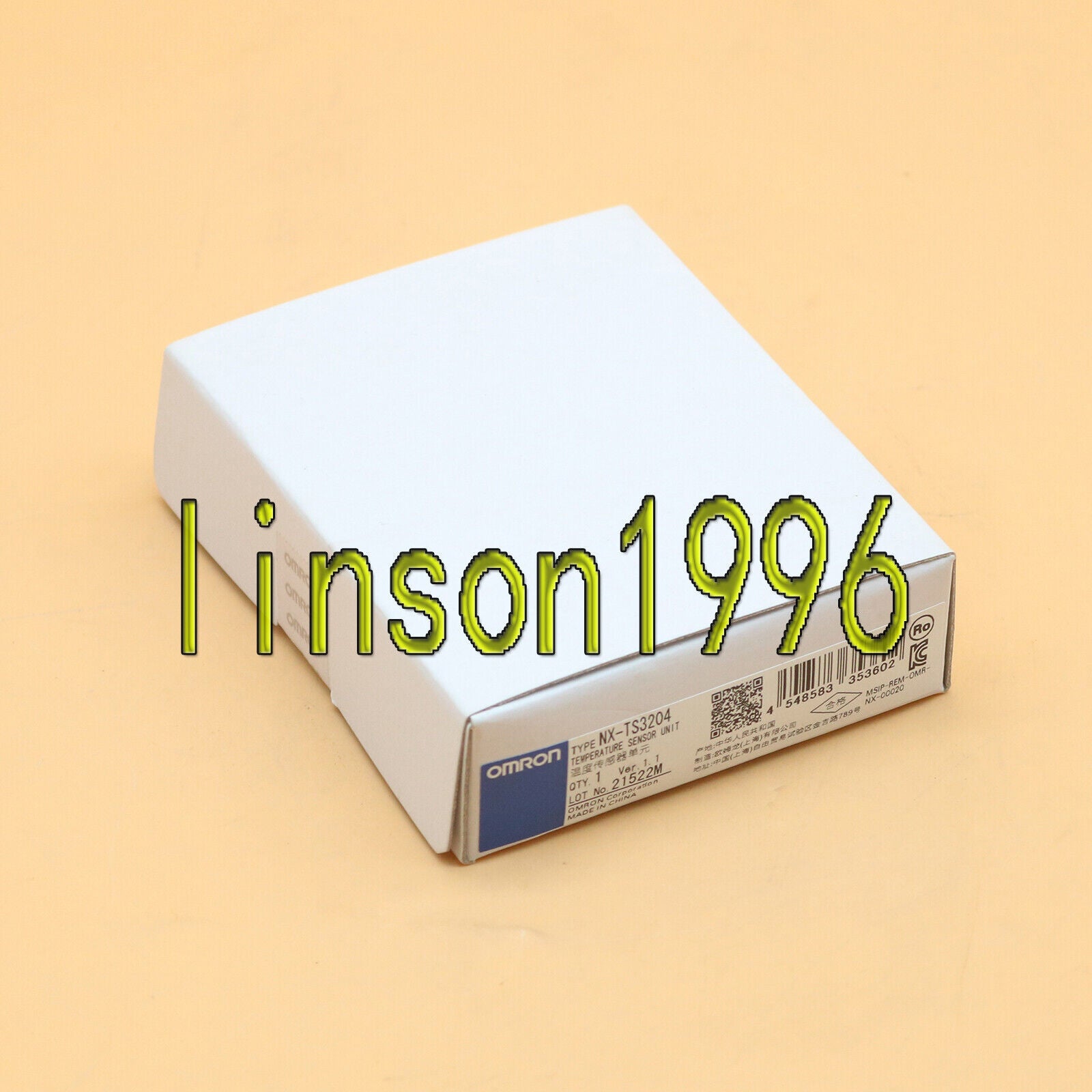 OMRON NX-TS3204 Temperature Sensor Unit in a Box - OMRON