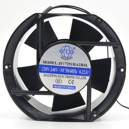 1pcs  JIAFENG JF17251HA2HSL AC 220V 50/60Hz 0.22A 170*150*51mm fan